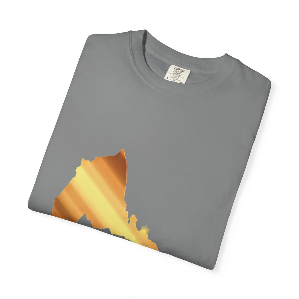 The Eritrean  T-Shirt Map & Olive Branch T-Shirt — Gold Foil Island Graphic Tee