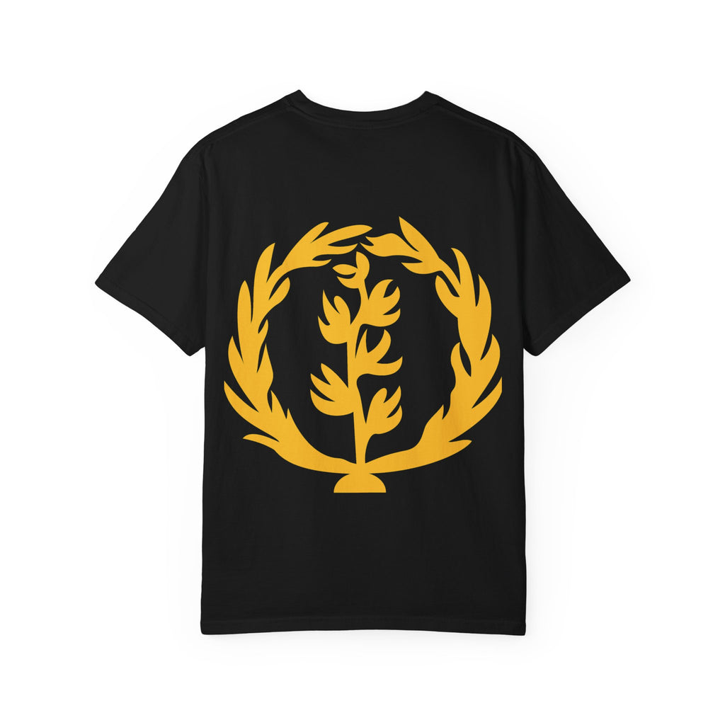 The Eritrean  T-Shirt Map & Olive Branch T-Shirt — Gold Foil Island Graphic Tee