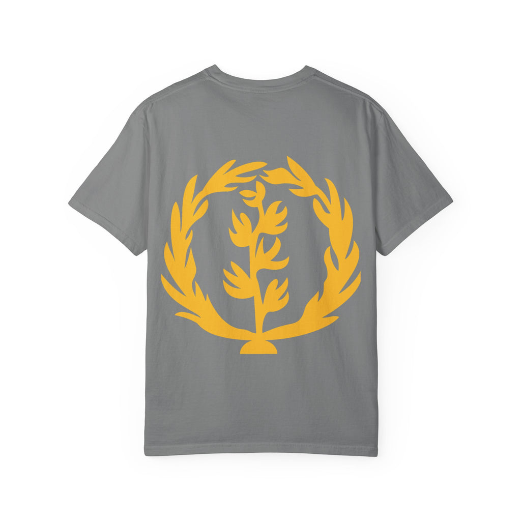 The Eritrean  T-Shirt Map & Olive Branch T-Shirt — Gold Foil Island Graphic Tee