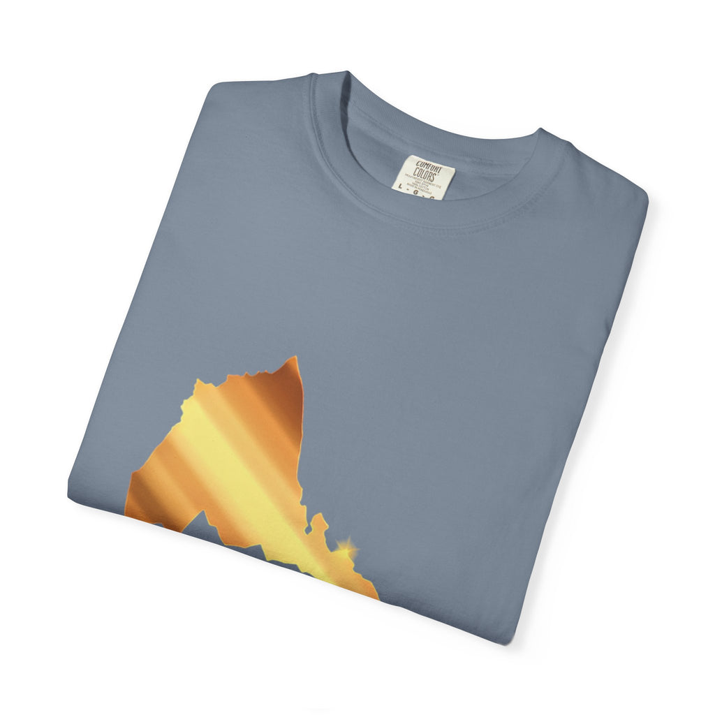 The Eritrean  T-Shirt Map & Olive Branch T-Shirt — Gold Foil Island Graphic Tee