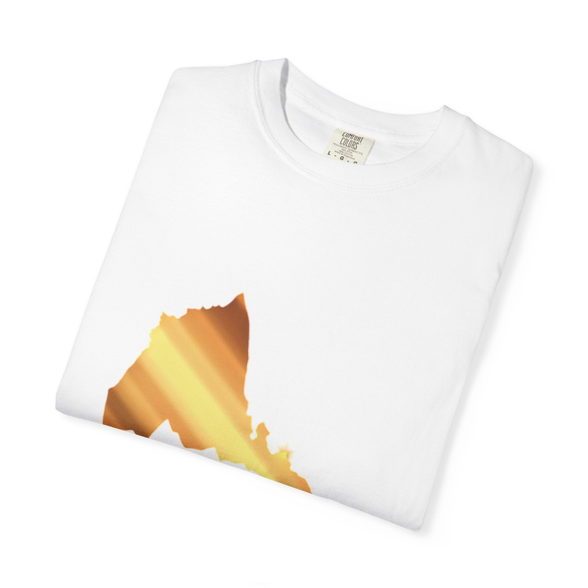 The Eritrean  T-Shirt Map & Olive Branch T-Shirt — Gold Foil Island Graphic Tee