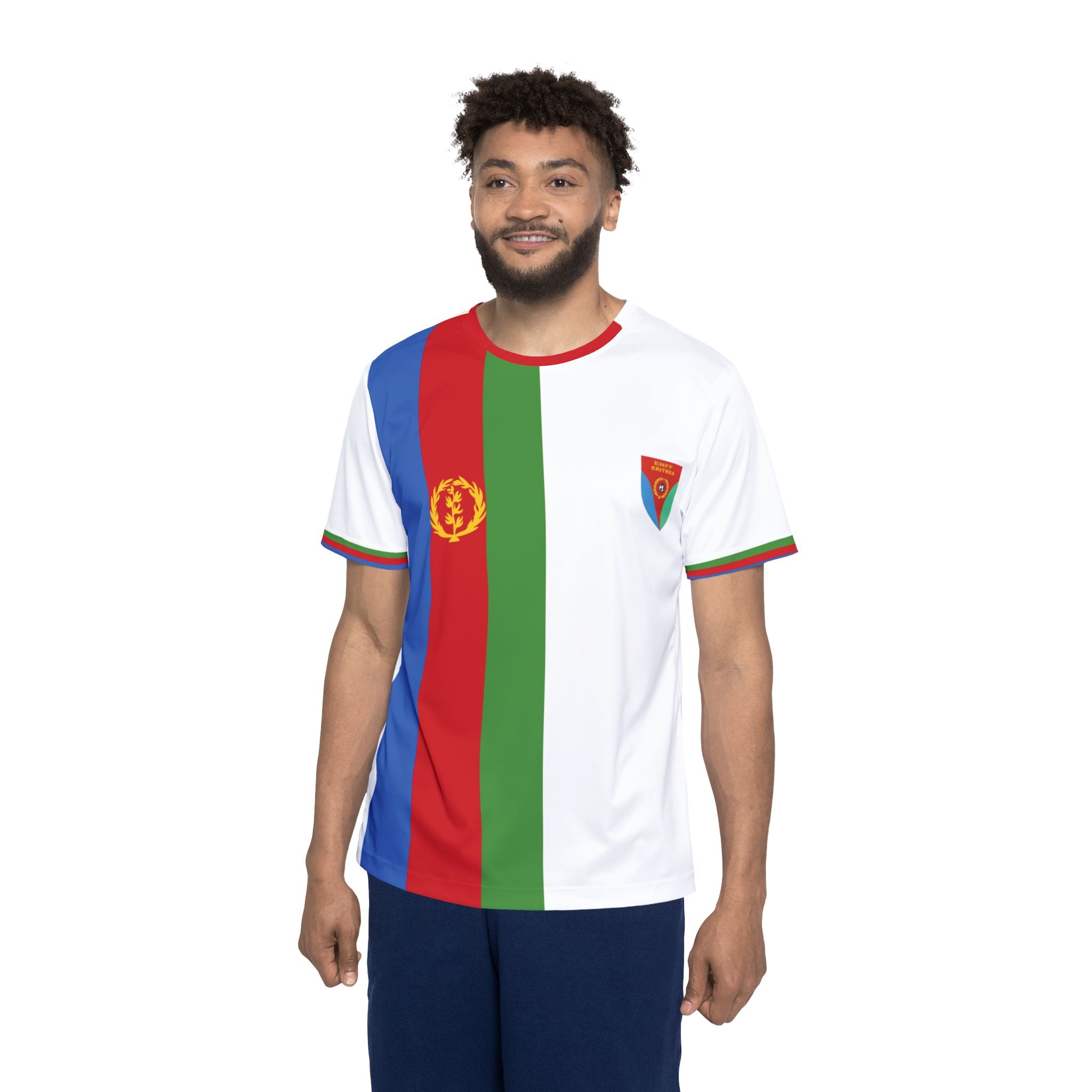 Eritrea Flag Sports Jersey — Men’s National Pride Soccer Shirt ናይ ኤርትራ ስፖርት ማልያ